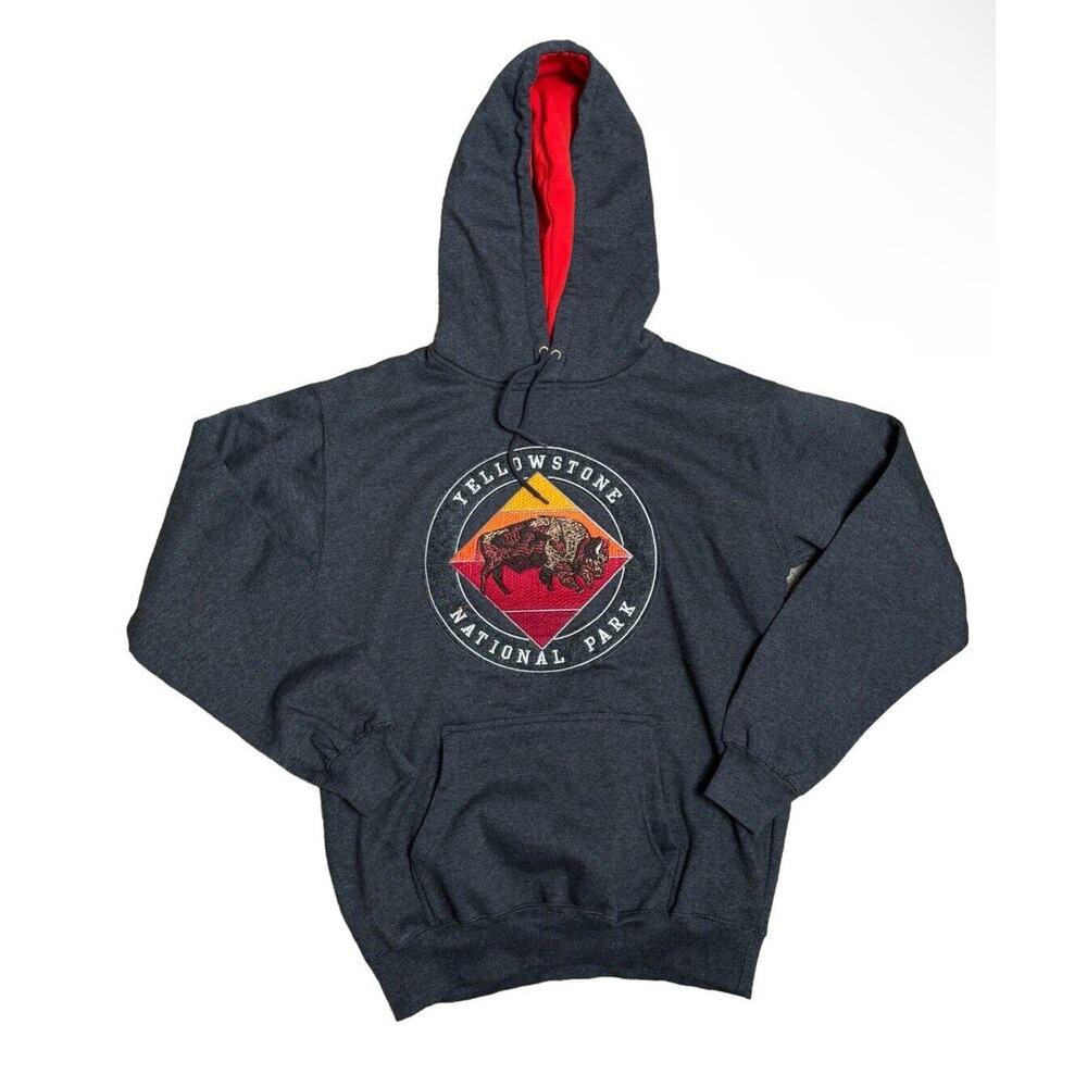NWT Prairie Mountain Yellowstone National Park Hoodie Sz S Patched Unisex
